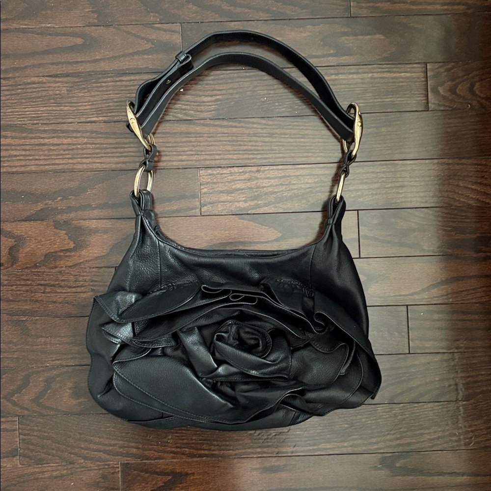 SOLD ❌Vintage Yves Saint Laurent YSL Nadja Rose Shoulder Bag